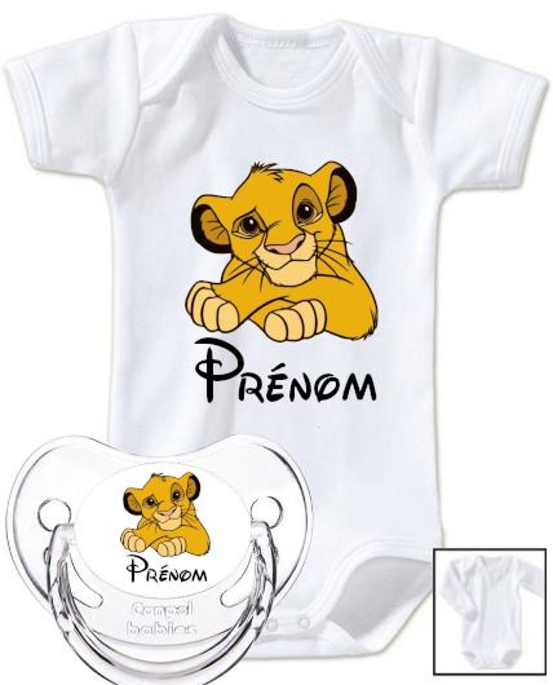 Lion King Pacifier and Bodysuit Set E18 - Etsy