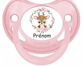 Personalized baby doe pacifier with first name E1871