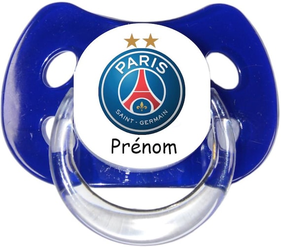 Tétine de bébé PSG personnalisée prénom E1958