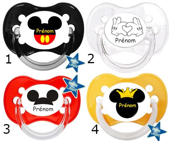 Ciuccio Personalizzato Per Bebè Con Nome - Topolino Blu - CDM0189 - Scegli La Tettarella (fisiologica O Simmetrica)