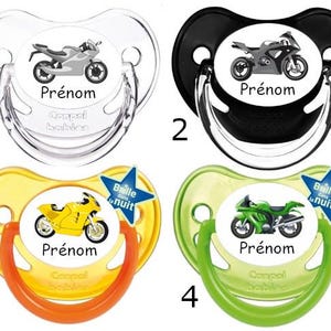 Gepersonaliseerde babymotorfopspenen met voornaam PAN051