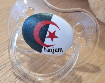 Personalized Algerian baby pacifier with first name 175