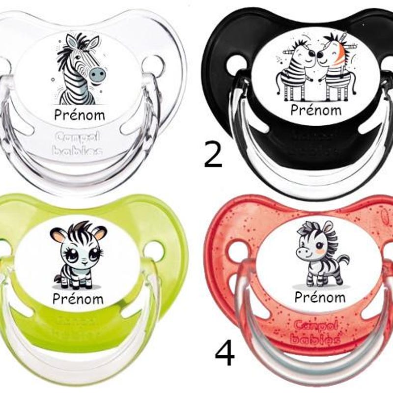 Zebra Pacifier Clip - Etsy
