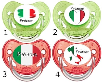 Personalized baby pacifiers Italy first name PAN071