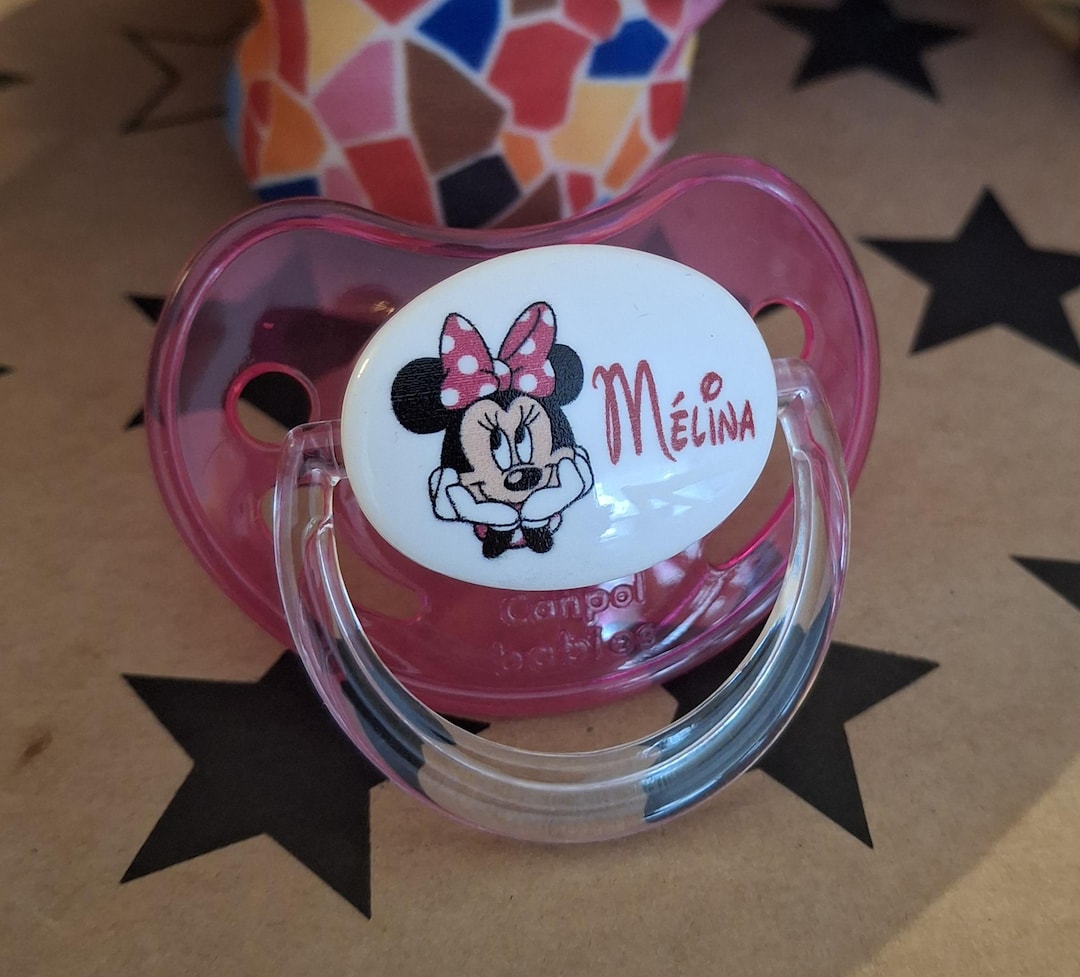 Personalized Minnie Baby Pacifier With First Name C7495 - Etsy
