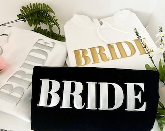Personalisierte EMBOSSED Verlobungsgeschenk für zukünftige Frau Sweatshirt neue Frau Sweatshirt Braut Geschenk Braut Sweatshirt Braut Sweatshirt Geschenk