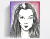 Portrait Drawing Art Print : Mommy Weirdest