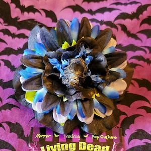 Limited Edition Barrette | &quot;Game Over Man!&quot; Horror Villain Icon Flower Hair Accessory