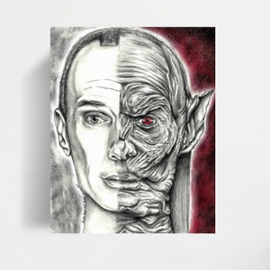 Portrait Drawing Art Print | Night On The Town