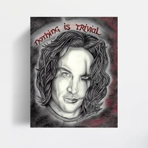 Portrait Drawing Art Print | Nothing Is Trivial