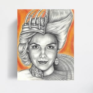 Portrait Drawing Art Print | Maybe Today Satan