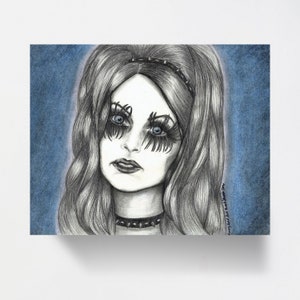 Portrait Drawing Art Print | It&#39;s Too Late For Me