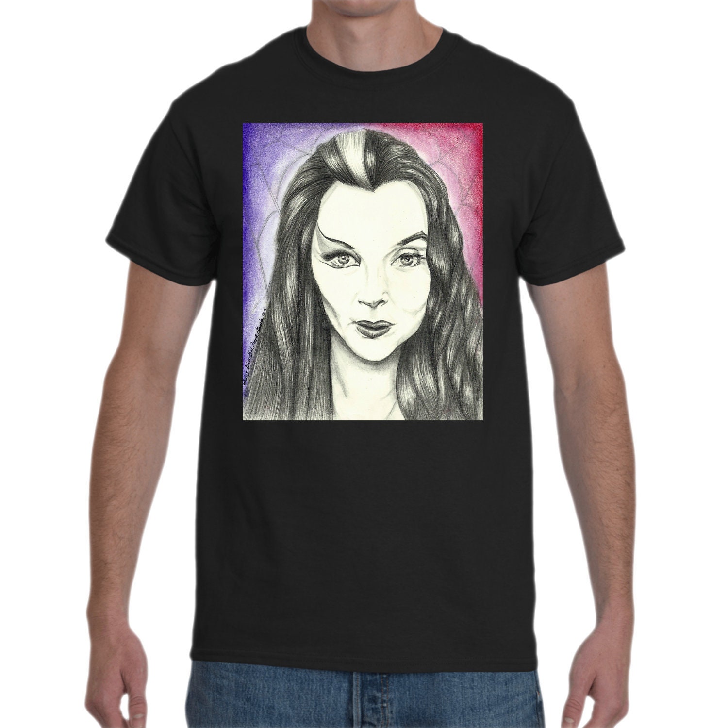 Addams Portrait Tee - Etsy