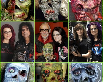 CUSTOM Zombie Undead Reanimated Corpse Life Size Head Halloween Horror Prop Decoration Handmade Dark Art