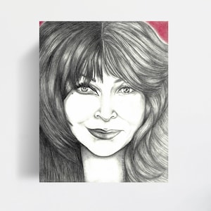 Portrait Drawing Art Print: Yours Cruelly