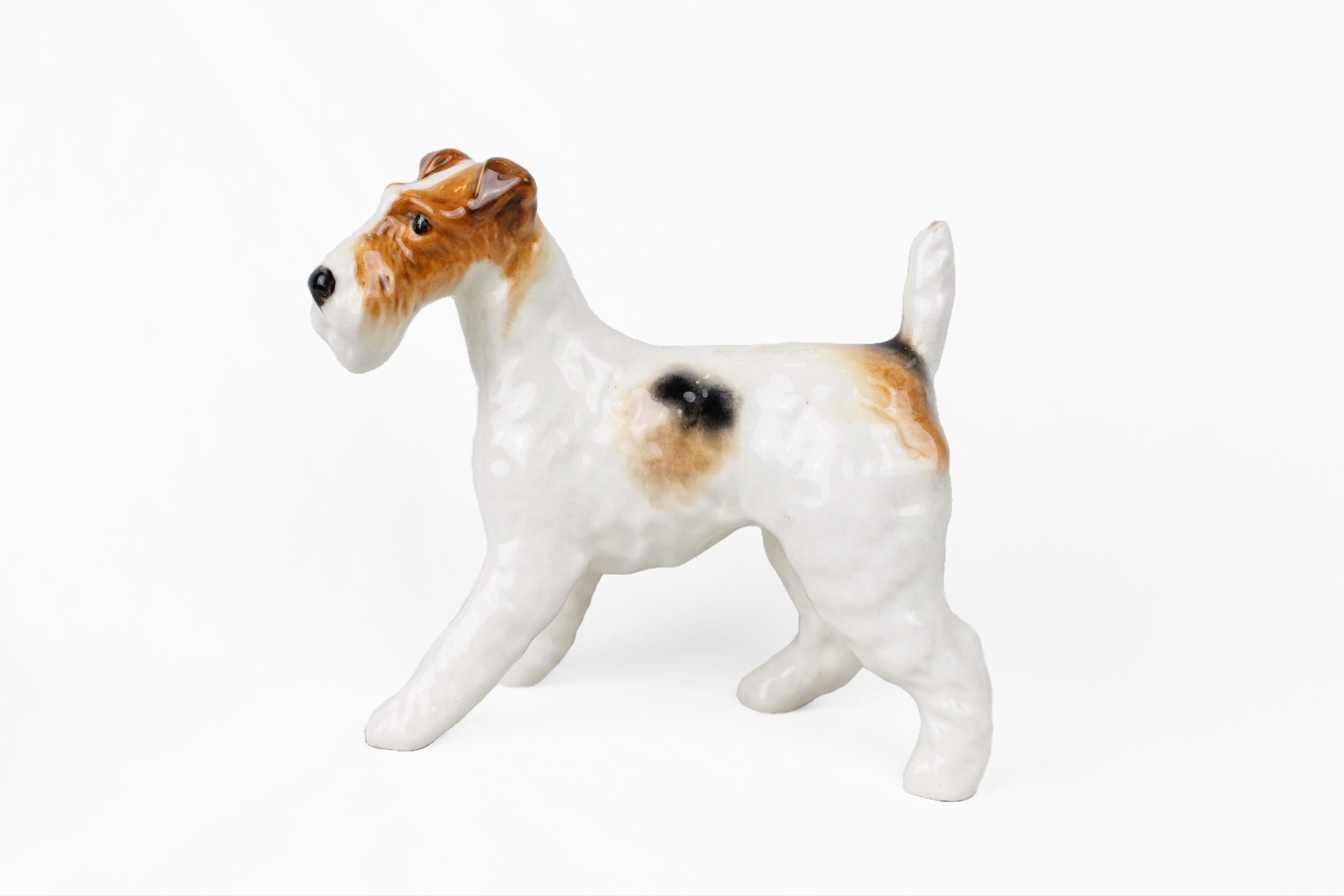 Vintage Beswick Wired-haired Fox Terrier “talavera Romulus