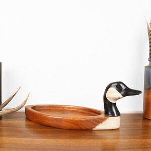 Goose Decoy Platter by French Broad River (Signed)