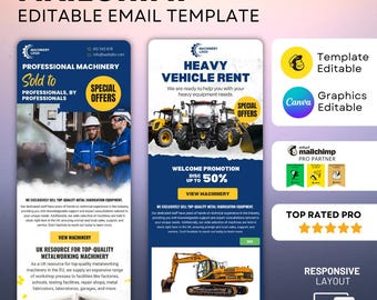 Modello di email modificabile di Mailchimp per le aziende