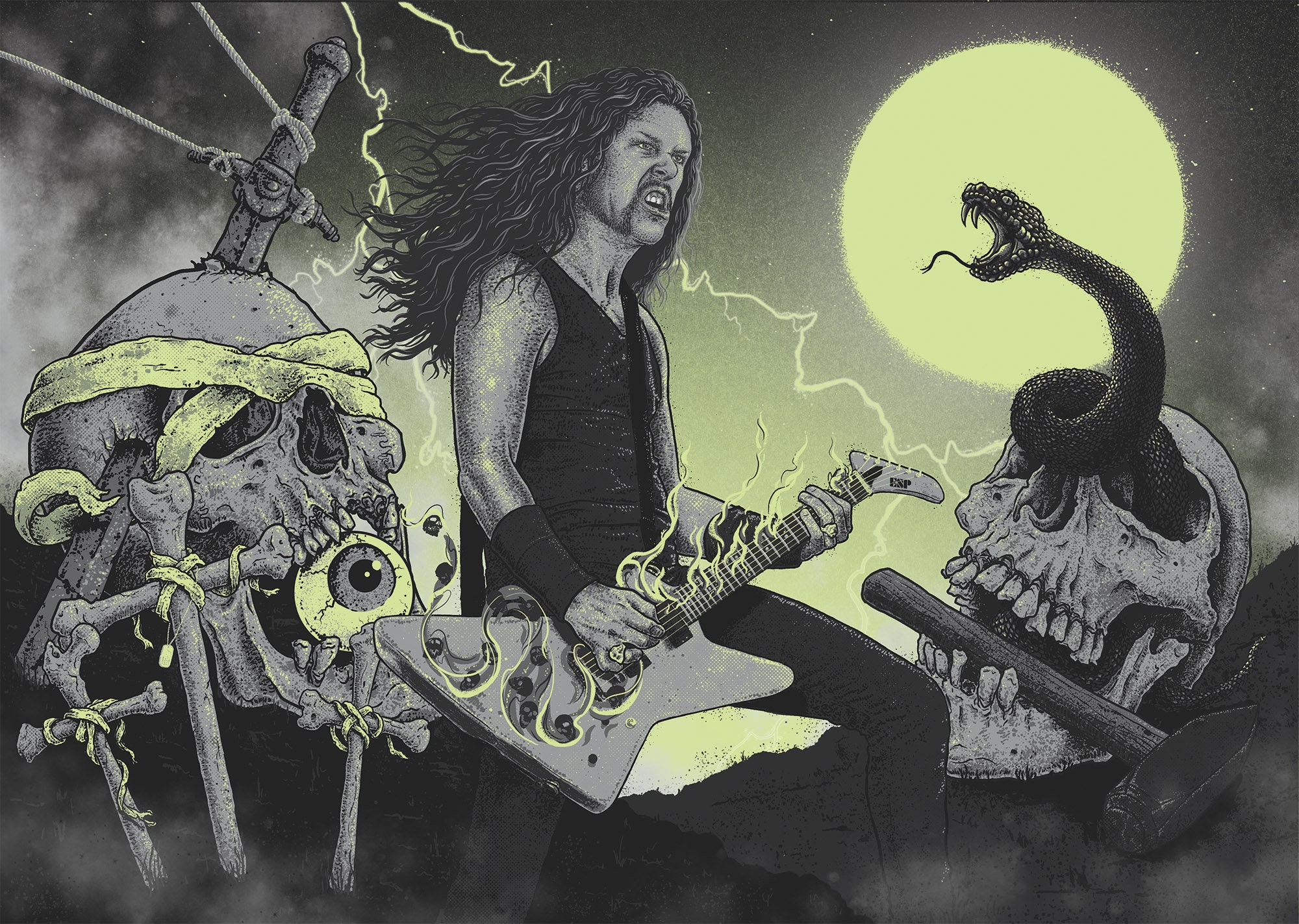 James Hetfield Print - Etsy UK
