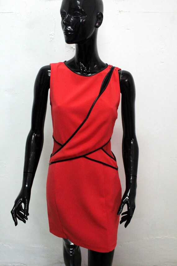 Guess Marciano Women s Dress Size 42 Sleeveless Sheath Dress Logo Etsy UK