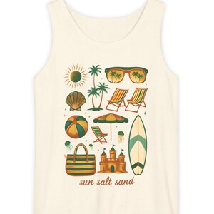 Vintage Tank Top Retro Sleeveless Shirt, Classic Muscle Tee, Hipster Summer Clothing, Unisex Beach Wear, Trendy Graphic Top