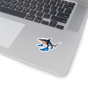 Tralalero Tralala Italian brain rot Meme Kiss-Cut Stickers