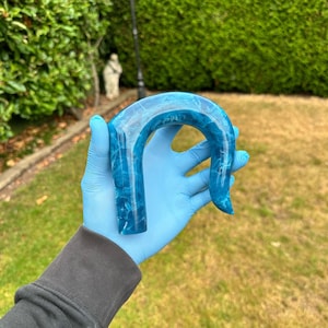 Walking Stick Handle Half Turned Blue