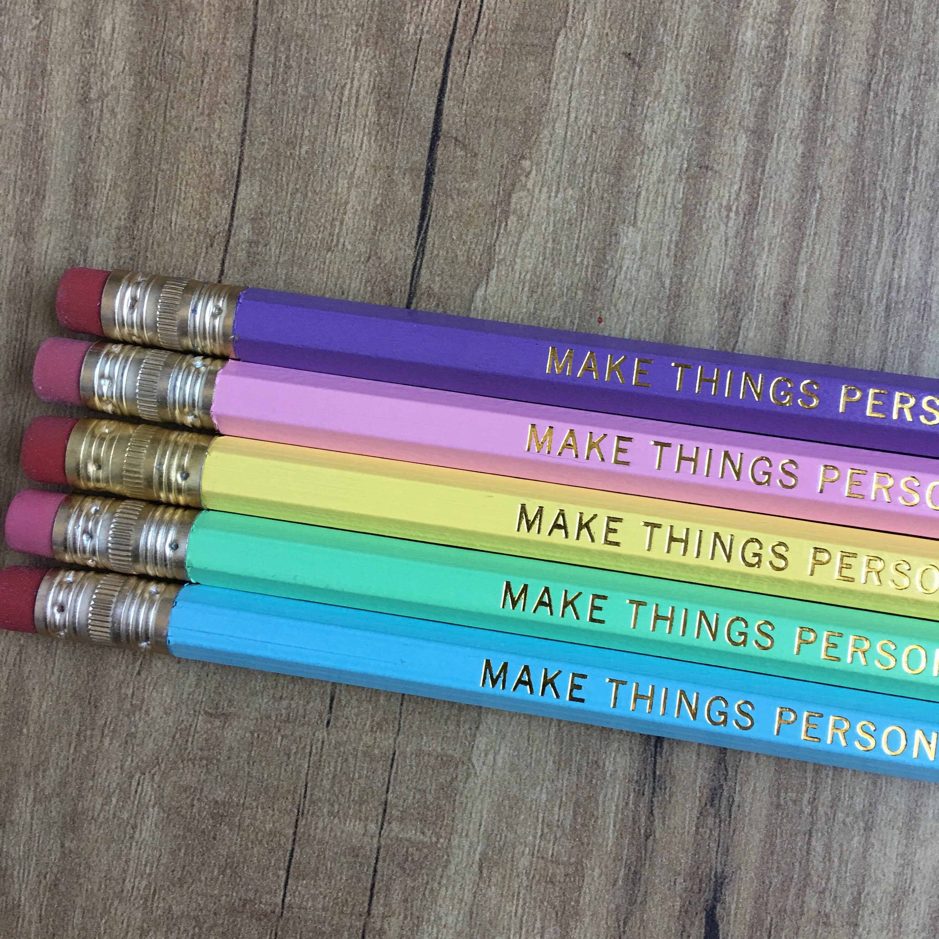 Personalized Happy Face Pencils Set of 12 Personalized Happy Face Pencils Set of 12