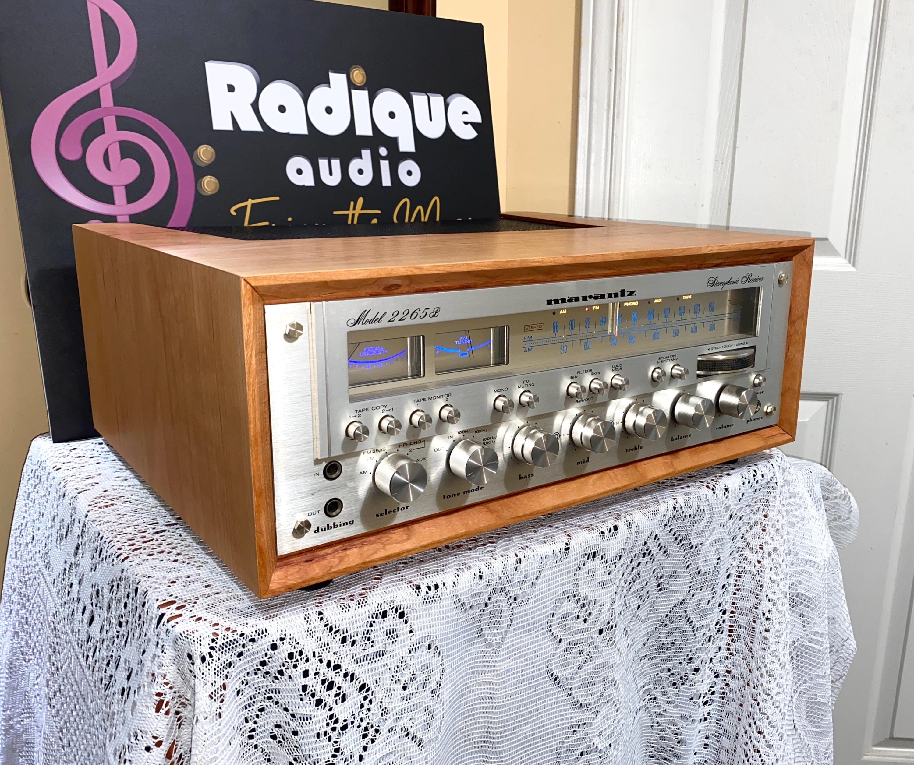 Vintage Marantz 2265B Receiver – 65WPC, Custom Cherry Wood Cabinet