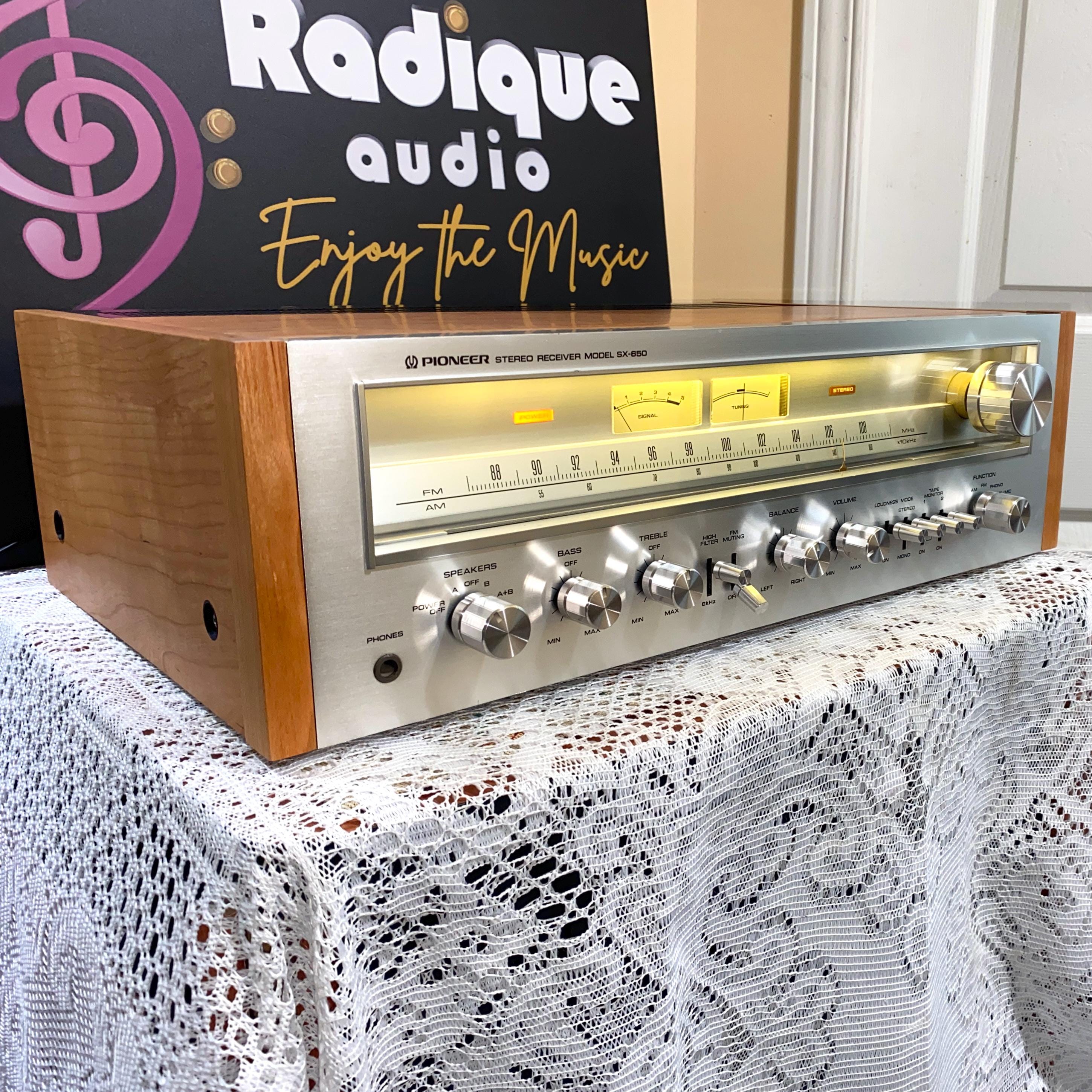 Pioneer SX-650 Receiver, Vintage, 35 WPC, Serviced, Custom Cherry