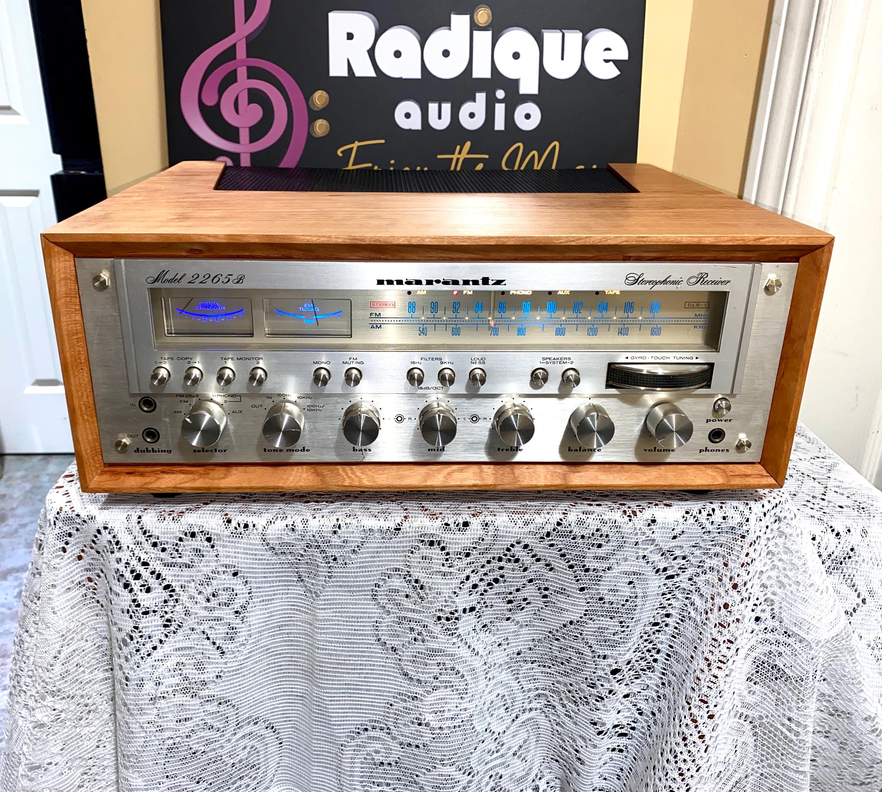 Vintage Marantz 2265B Receiver – 65WPC, Custom Cherry Wood Cabinet
