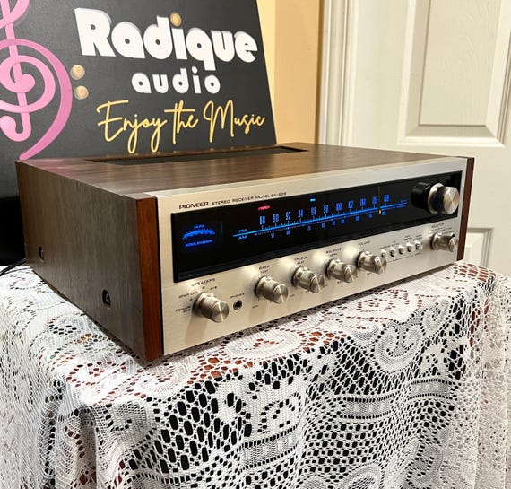 Pioneer SX-525 AM/FM Stereo Receiver – 17WPC, Blue-light Era, Dual