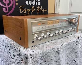 Pioneer SX-750 Receiver, Vintage, Serviced, Custom Cherry Cabinet, 50 WPC, Ready to Ship, Silver Face, Radique Audio
