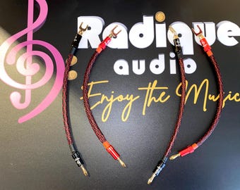 Hand Crafted Radique Audio Bridge Connectors (Set of 4)