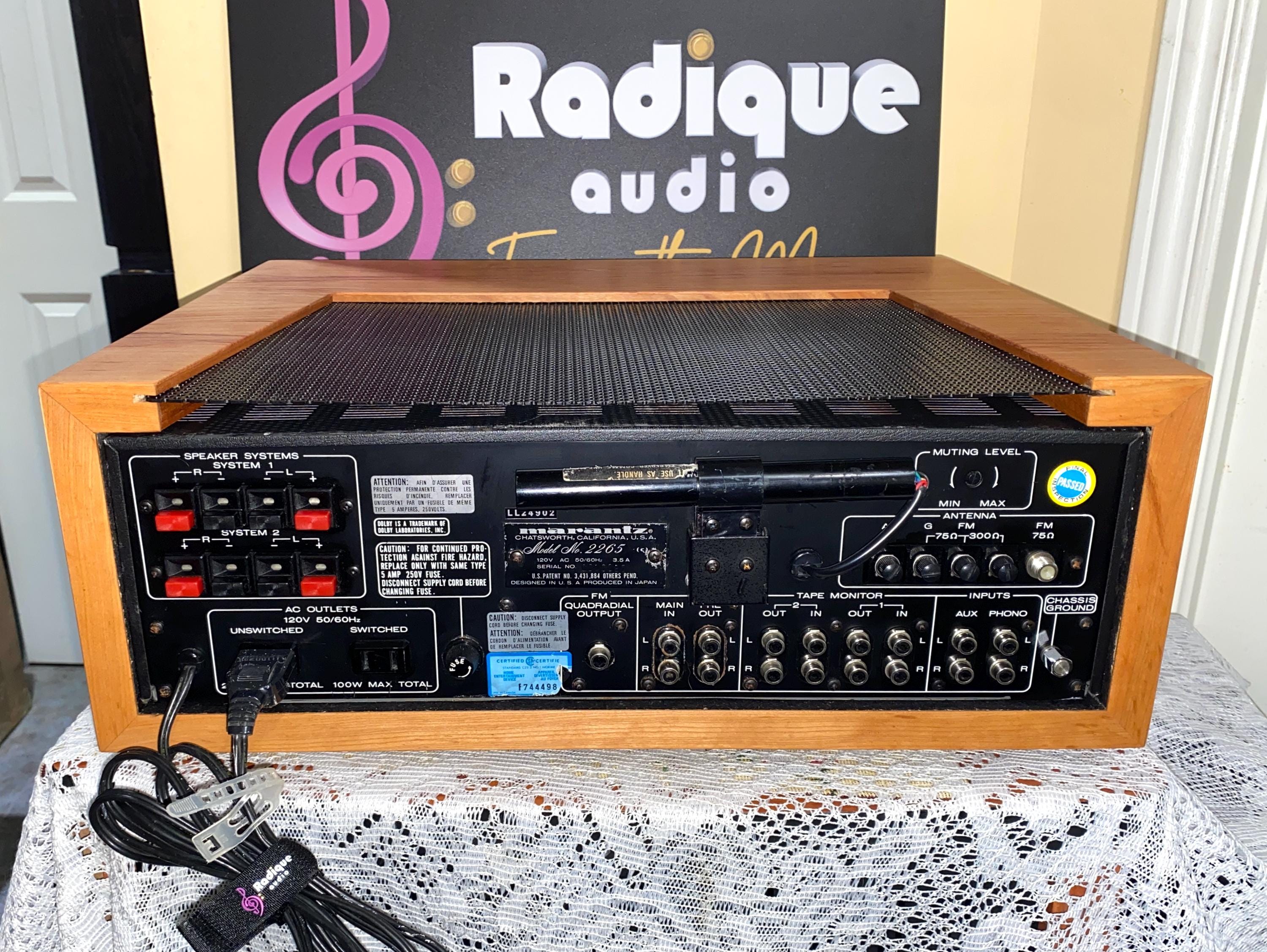 Vintage Marantz 2265 Receiver – 65WPC, Custom Cherry Wood Cabinet