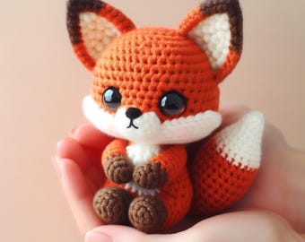 Fox Crochet Pattern, Amigurumi Plushie (Digital Download)