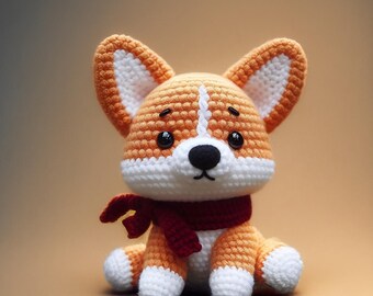 Corgi Puppy Amigurumi Crochet Pattern (Digital Download)