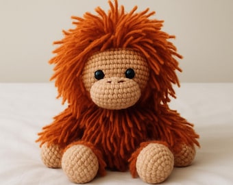 Chimp Amigurumi Crochet Pattern: Easy Monkey Plushie DIY (PDF Download)