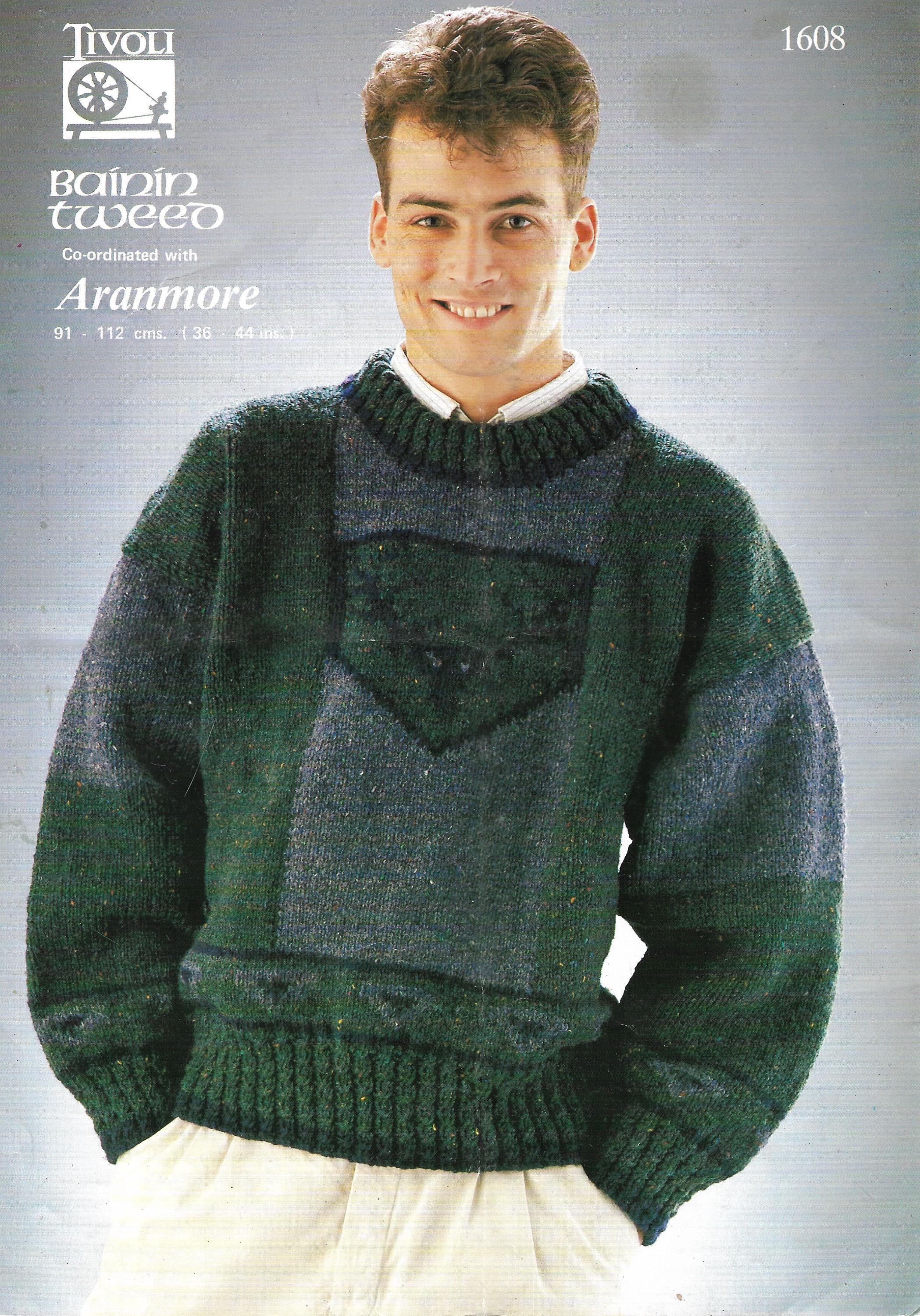 Mens 90s Knitting Pattern - Etsy New Zealand