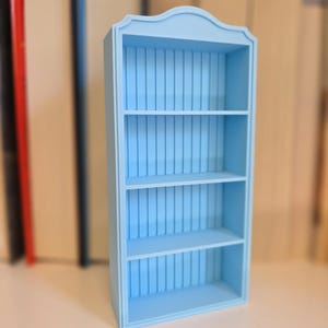 Miniature Bookcase 3D Printed for Mini Books Display