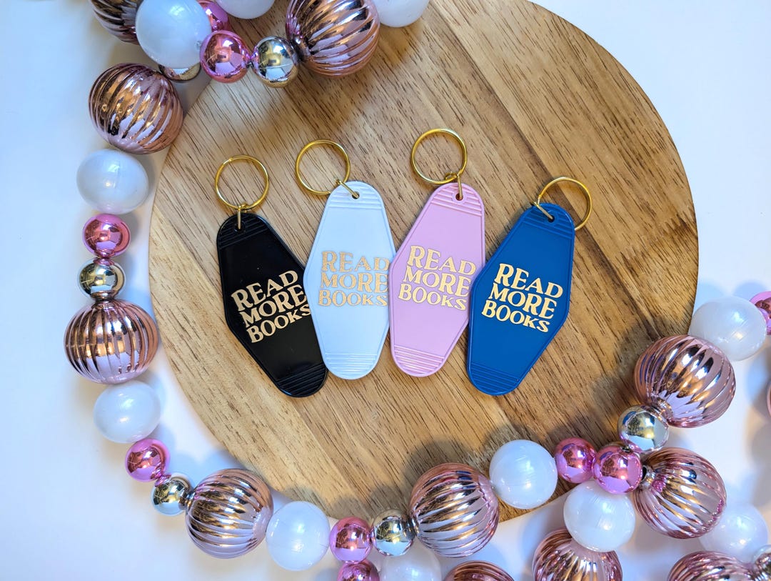 Reading Rope Keychain Read More Books Acrylic Keychain Perfect Gift for Book Lovers Cute ...