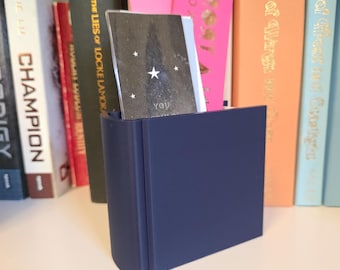 Soporte para marcapáginas impreso en 3D - Portalápices de escritorio - Regalos para lectores - Accesorios para libros - Decoración de estanterías