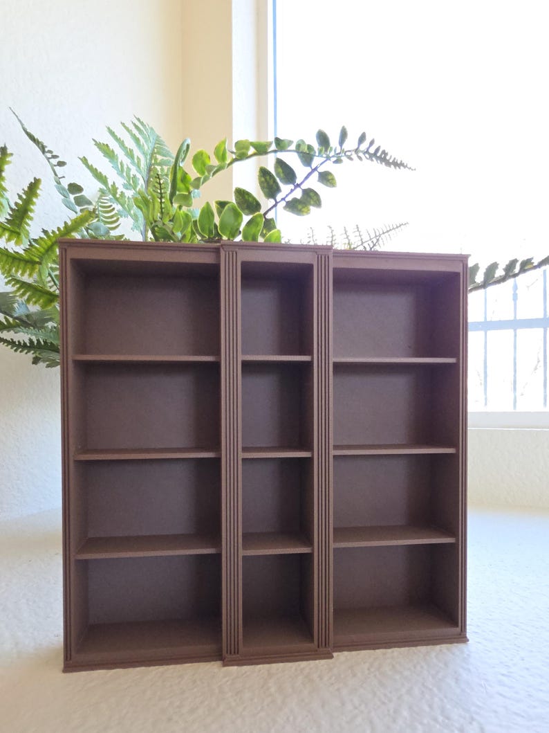 Compactable Bookcase Large Miniature Bookcase 3D Printed for Mini Books Display - Etsy