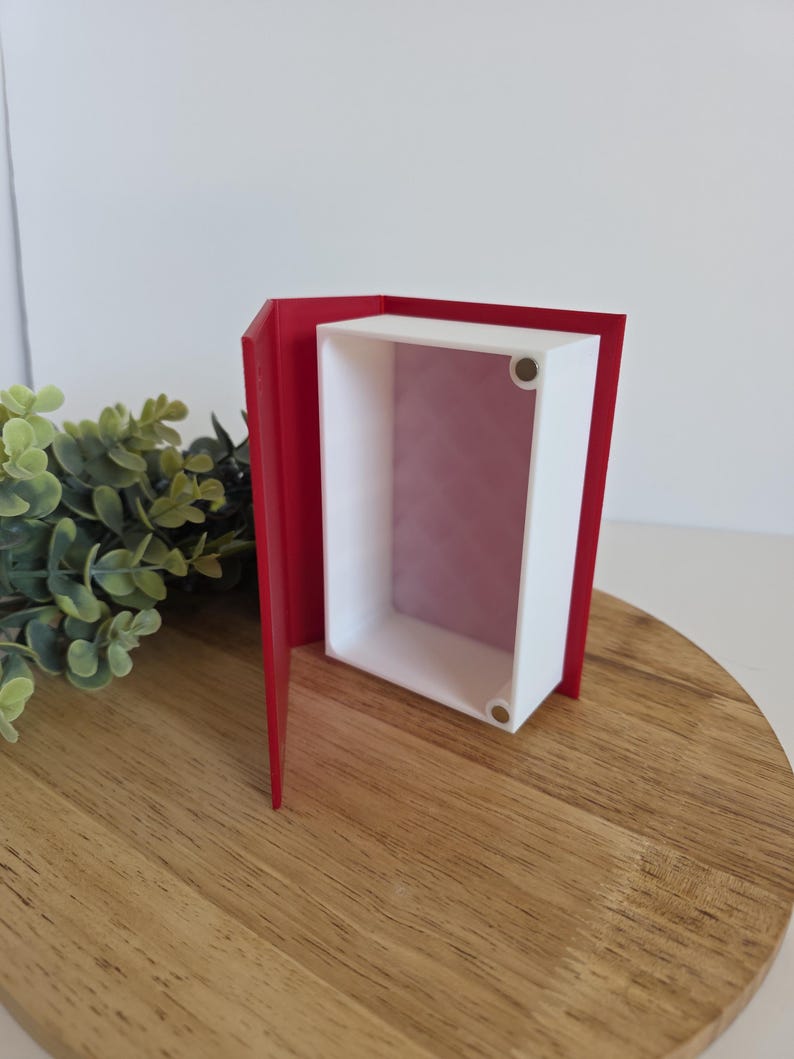 Magnet Book Box Magnetic 3D Printed Book Box | Book Lovers Storage Box | Bookish Gift ...
