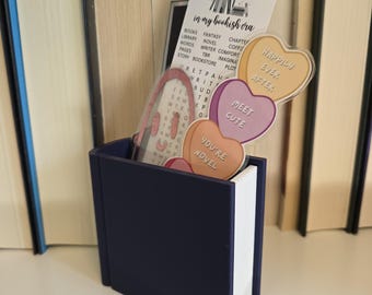 Lesezeichen Halter 3D Gedruckt Schreibtisch Stift Halter - Geschenke für Leser - Buch Zubehör - Bücherregal Dekor