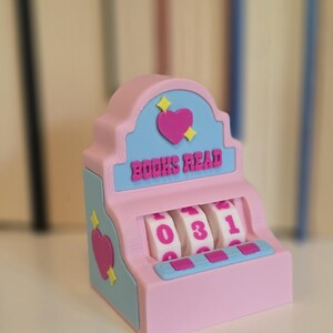 Books Read Slot Machine Tracker Gift for Readers