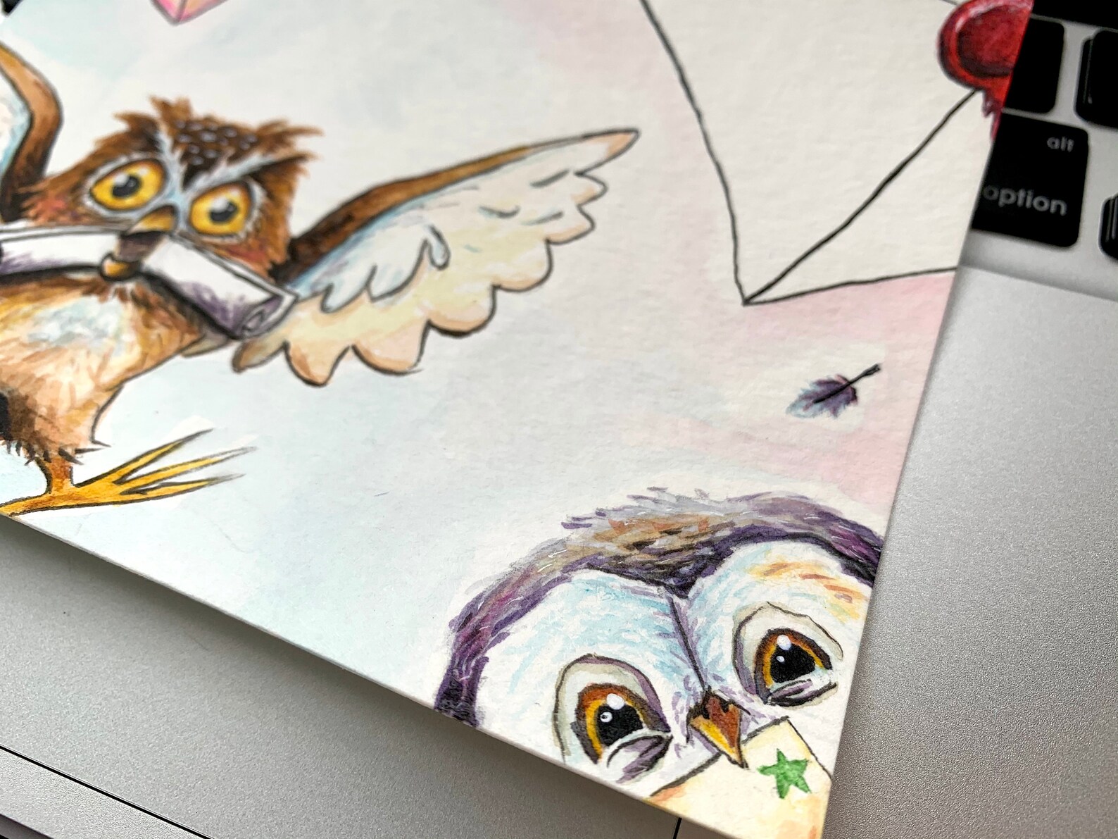 Harry Potter Hogwarts Letter Owl Post Art Print | Etsy