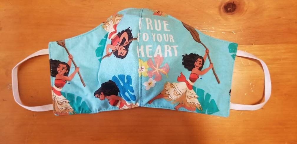 Moana Disney print Face Mask Face Cover 18 Inch Doll Mask | Etsy