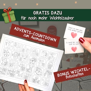 Wichtelbriefe Adventskalender Wichtel Wichtelstreich Briefumschläge Kinder Weihnachten Advent Geschenk Familie Familienaktivitäten Download Bild 13