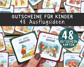 Gift vouchers for children | 48 winter excursion and activity ideas | Advent calendar addition | Family activities | Weekend ideas for outdoor adventures in nature